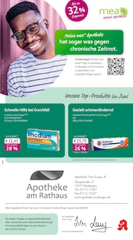 Aktueller mea - meine apotheke Prospekt (Mutlangen, 4 Seiten zum blättern mea - meine apotheke Prospekt Unsere Juni-Angebote mit 4 Seiten