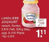 Joghurt Angebote von Landliebe bei EDEKA Bottrop für 1,11 €