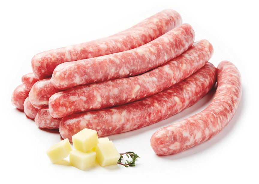 Création Colruyt Saucisses crues à cuire au Comté