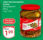 Gewürzgurken Auslese Angebote von Jeden Tag bei GLOBUS Ludwigshafen für 1,09 €