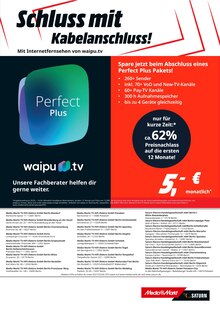 MediaMarkt Saturn Gosen-Neu Zittau Prospekt "Schluss mit Kabelanschluss!" mit 1 Seite