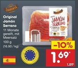Original Jamón Serrano im Angebot bei Netto Marken-Discount in Coesfeld Original Jamón Serrano Angebote von Las Cuarenta bei Netto Marken-Discount Coesfeld für 1,69 €