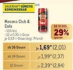 Havana Club & Cola bei Metro im Prospekt "" für 2,01 €