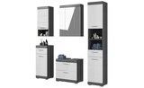 Badmöbel-Set SCHLOONSEE 5 teilig bestehend aus: Hochschrank WBU Spiegelschrank Unterschrank Hängeschrank Schloonsee im aktuellen Höffner Prospekt für 511,00 €