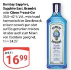 Aktuelle Gin Angebote bei GLOBUS in Salzgitter Aktuelles Sapphire East, Bramble oder Citron Pressé Gin Angebot bei GLOBUS in Salzgitter ab 16,99 €