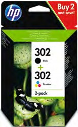 PACK DE 2 CARTOUCHES 302 - Bureau Vallée à Grasse PACK DE 2 CARTOUCHES 302 en promo chez Bureau Vallée Grasse à 26,58 €