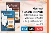 Aktuelle Katzenfutter Angebote bei V-Markt in Augsburg Aktuelles A la Carte oder Perle Angebot bei V-Markt in Augsburg ab 0,44 €