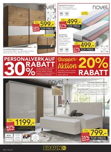 Kleiderschrank im BRAUN Möbel-Center Prospekt "EXKLUSIVER PERSONALVERKAUF" mit 16 Seiten (Reutlingen)