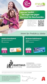 Aktueller mea - meine apotheke Prospekt "Unsere Oktober-Angebote" für Mainz Aktueller mea - meine apotheke Prospekt für Mainz mit  Seiten