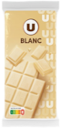 Chocolat Blanc - U - Super U à Épinay-sur-Seine Chocolat Blanc - U en promo chez Super U Épinay-sur-Seine à 1,80 €