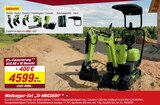 Minibagger-Set ZI-MBGS600 bei toom Baumarkt im Barntrup Prospekt für 4.599,00 €