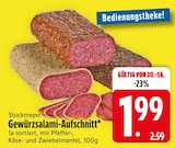 Gewürzsalami-Aufschnitt im EDEKA Prospekt Gewürzsalami-Aufschnitt von Stockmeyer im aktuellen EDEKA Prospekt für 1,99 €