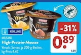 Mousse im ALDI SÜD Prospekt High-Protein-Mousse von MILSANI im aktuellen ALDI SÜD Prospekt für 0,89 €