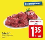 Gulasch von  im aktuellen EDEKA Prospekt für 1,35 €