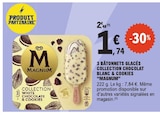 3 bâtonnets glacés collection chocolat blanc & cookies - MAGNUM dans le catalogue E.Leclerc