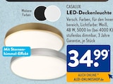 LED-Deckenleuchte von CASALUX im aktuellen ALDI SÜD Prospekt für 34,99 €