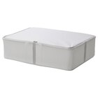Aufbewahrungstasche Stoff gestreift/weiß/grau 69x51x19 cm Angebote von HEMMAFIXARE bei IKEA Frankfurt für 17,99 €