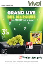 Catalogue Vival "Le grand live des marques #Les promos font le show ! !", 8 pages, à Le Chesnay, 16/10/2019 - 27/10/2019 Prospectus Vival "Le grand live des marques #Les promos font le show ! !", 8 pages, à Le Chesnay, 16/10/2019 - 27/10/2019