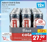 Uralt & Cola Angebote von Asbach bei Netto Marken-Discount Seevetal für 27,99 €