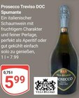 Prosecco Treviso DOC Spumante Angebote von Villa Rillago bei GLOBUS Saarbrücken für 5,99 €