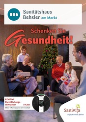 Aktueller Sanitätshaus Behsler am Markt Sanitätshaus Prospekt in Speyer und Umgebung, "Schenken Sie Gesundheit!" mit 6 Seiten, 13.11.2024 - 31.01.2025