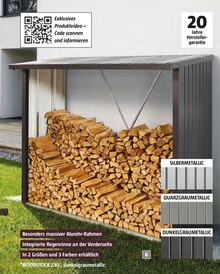 Kaminholzregal 'WOODSTOCK' bei BAUHAUS in Aachen Kaminholzregal 'WOODSTOCK' im Angebot bei BAUHAUS Aachen für 497,00 €