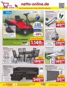 Sitzmöbel im Netto Marken-Discount Prospekt "Aktuelle Angebote" mit 62 Seiten (Leipzig)