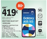 Smartphone Galaxy A55 - Samsung dans le catalogue E.Leclerc