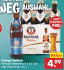 Weißbier Hell oder Alkoholfrei Angebote von Erdinger bei Netto Marken-Discount Augsburg für 4,99 €