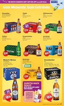 Bier im aktuellen Getränke Hoffmann Prospekt (Detmold) Bier im Getränke Hoffmann Prospekt "Aktuelle Angebote" mit 9 Seiten (Detmold)
