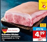Aktuelle Schweinefleisch Angebote bei Netto Marken-Discount in Remscheid Aktuelles Schweine-Rücken Angebot bei Netto Marken-Discount in Remscheid ab 4,29 €