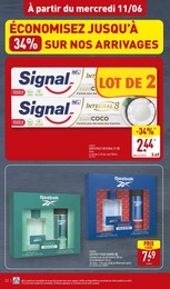Prix et réduction Déodorant dans le prospectus Aldi en cours Offre Déodorant dans le catalogue Aldi du moment à la page 22