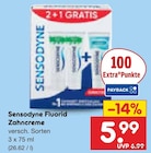 Fluorid Zahncreme von Sensodyne für 5,99 € bei Netto Marken-Discount im Angebot Fluorid Zahncreme von Sensodyne im aktuellen Netto Marken-Discount Prospekt