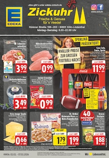 EDEKA Prospekt der Woche "Aktuelle Angebote" Seite 1, 02.02.2026 bis 07.02.2026 für Köln Aktueller EDEKA Prospekt "Aktuelle Angebote" Seite 1 von 26 Seiten für Köln