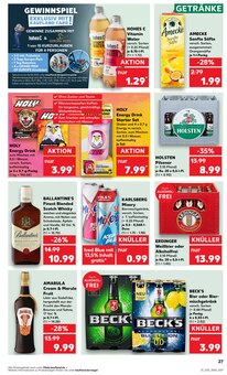Bier im Kaufland Prospekt "Aktuelle Angebote" mit 53 Seiten (Falkensee)
