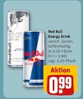 Energy Drink Angebote von Red Bull bei REWE Bruchsal für 0,99 €