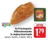 Aktuelles Hähnchensteaks in Joghurtmarinade Angebot bei E center in Darmstadt ab 1,79 €