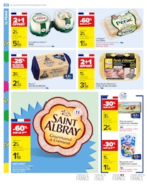 Prix et réduction Mozzarella dans le prospectus Carrefour Market en cours Offre Mozzarella dans le catalogue Carrefour Market du moment à la page 34