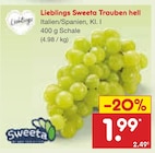 Aktuelles Lieblings Sweeta Trauben hell Angebot bei Netto Marken-Discount in Köln ab 1,99 €