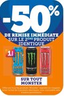 Promo -50% de remise immédiate sur le 2ème produit identique sur le 2ème produit identique sur tout Monster à  dans le catalogue U Express à Saint-Symphorien-d'Ozon