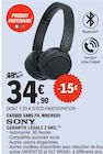 Casque sans fil WHCH520 - Sony - E.Leclerc à Meaux Casque sans fil WHCH520 - Sony en promo chez E.Leclerc Meaux à 34,90 €