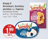 Streichzart Angebote von Simply V bei V-Markt Kaufbeuren für 1,99 €