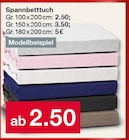 Spannbetttuch Angebote bei Woolworth Neunkirchen für 2,50 €