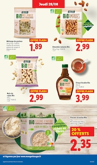 Promotion Céréales bio dans le prospectus Lidl, valable du 28/08/2025 au 03/09/2025 Promo Céréales bio dans le catalogue Lidl du moment à la page 25