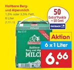 Netto Marken-Discount Uder - Haltbare Berg- und Alpenmilch 1,5% Fett Angebot im Prospekt Haltbare Berg- und Alpenmilch 1,5% Fett bei Netto Marken-Discount im Uder Prospekt für 6,66 €