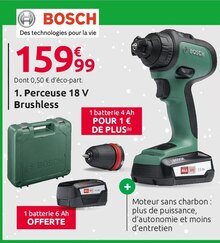 Electroménager - BOSCH dans le catalogue Mr Bricolage Perceuse 18 V Brushless - BOSCH à 159,99 € en promo chez Mr Bricolage