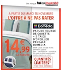 Parure housse de couette + 2 taies d'oreiller - Domédia en promo chez Intermarché Super Versailles à 14,99 €
