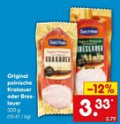 Aktuelle Wurst Angebote bei Netto Marken-Discount in Mönchengladbach Aktuelles Krakauer Angebot bei Netto Marken-Discount in Mönchengladbach ab 3,33 €