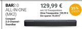 BAR 2.0 ALL-IN-ONE (MK2) im Angebot bei GLOBUS in Amberg BAR 2.0 ALL-IN-ONE (MK2) Angebote bei GLOBUS Amberg für 129,99 €