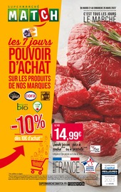 Prospectus Supermarchés Match en cours, "Les 7 jours pouvoir d'achat sur les produits de nos marques",24 pages